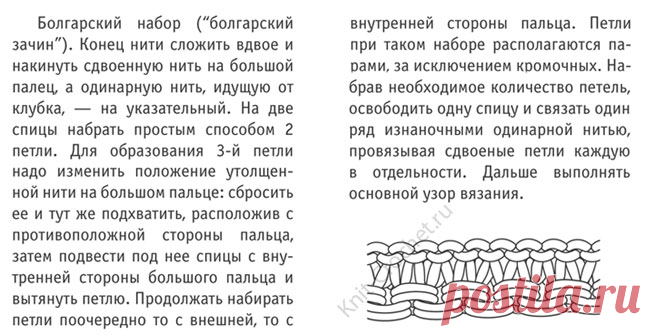 Болгарский набор на спицах. - Обозначения и инструкции - Вязание спицами - Каталог статей - Вязание спицами и крючком