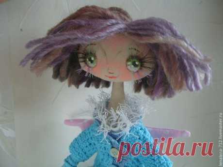 Купить Милада - бирюзовый, лиловый, розовый, кукла ручной работы, подарок на любой случай