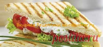 Рецепт сэндвич-тостер-бутерброд с йогуртом и помидором. Рецепты бутербродов с фото. | Вкусные Рецептики