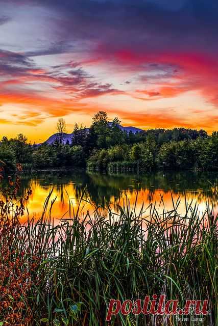 © djferreira224: Nature’s Canvas by Steven Lamar on Flickr.Sunset in Washington state | Nancy Worden Geisel приколол(а) это к доске Sunrise ☼ Sunset
