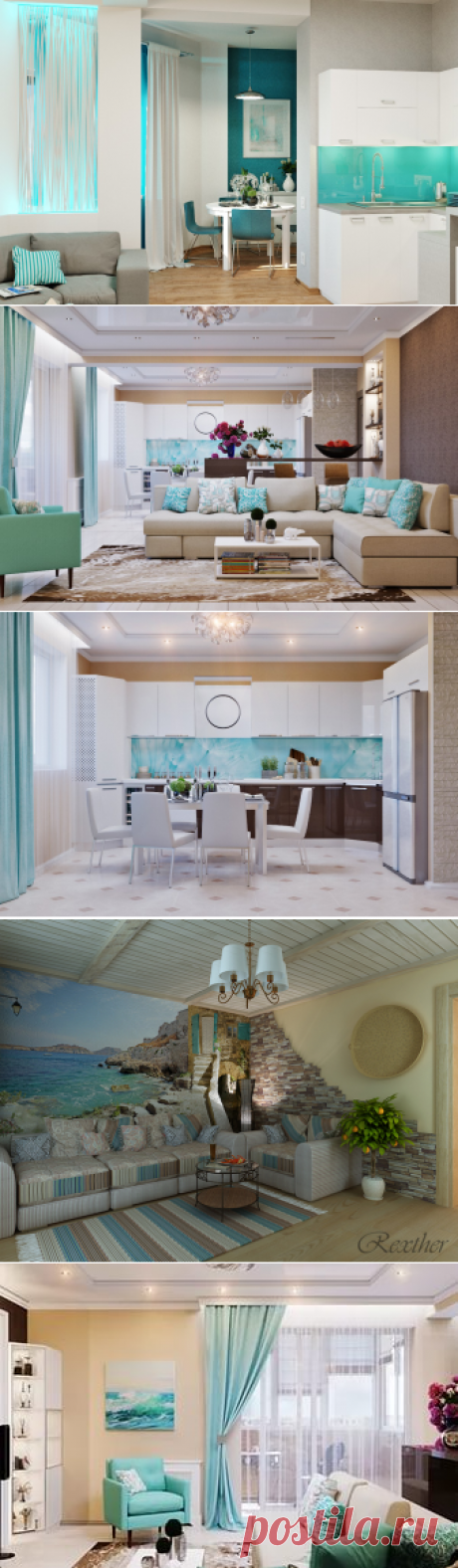 кухня- гостиная в морском стиле фото: 21 тыс изображений найдено в Яндекс.Картинках