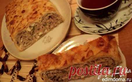 Блинный пирог с мясом