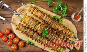 Шашлык из картофеля с салом: может составить конкуренцию мясу