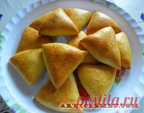 Самса НА КЕФИРЕ с куриным мясом и картошкой