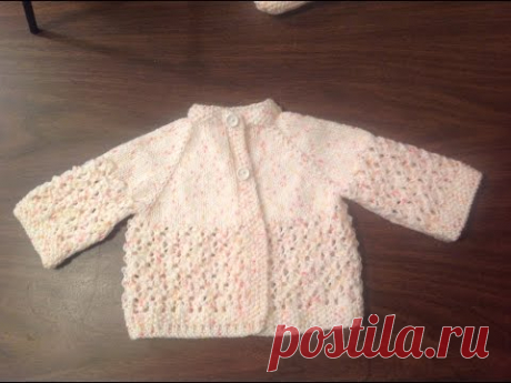 Lacey Baby Raglan Jacket how to by Stitch Niche