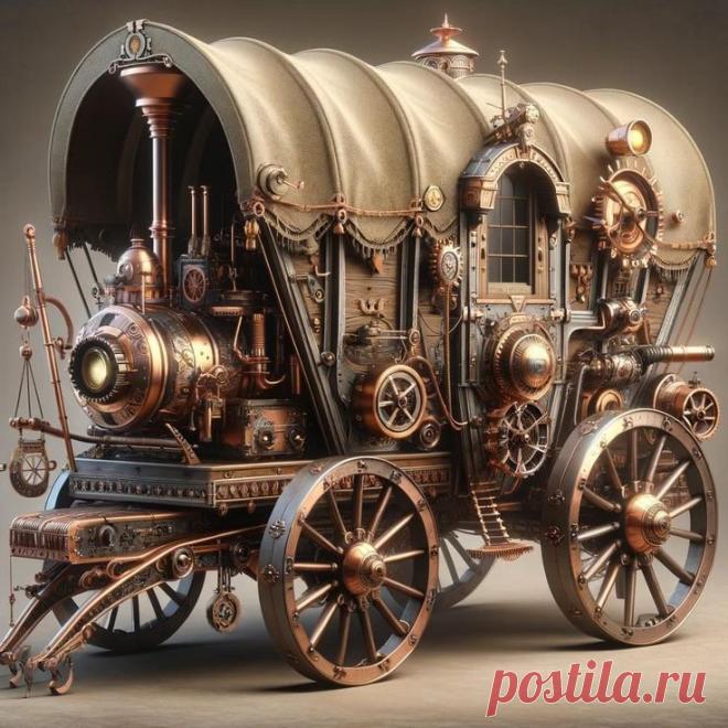 Стимпанк. Фургон.