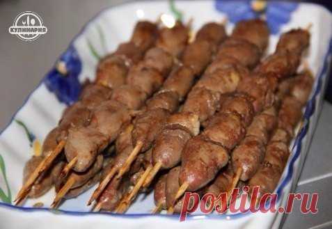 ШАШЛЫЧКИ ИЗ КУРИНЫХ СЕРДЕЧЕК