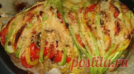 Кабачковый веер. Блюдо оригинальное и безумно вкусное!