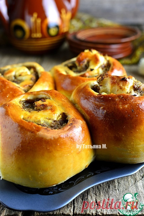 Сытный разборный пирог с начинкой - кулинарный рецепт