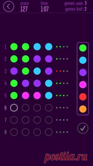 [Sale-iOS] Mastermind Pro Mastermind, по-русски называемый «Властелином разума», — это наглядный способ освоить азы криптографии и теории вероятности. Один игрок придумывает код из четырёх цветных колышков. Его противнику необходимо разгадать код за минимальное число попыток. 15 руб. -> Бесплатно Ссылка: ====================== #app_store #распродажа@app_4u