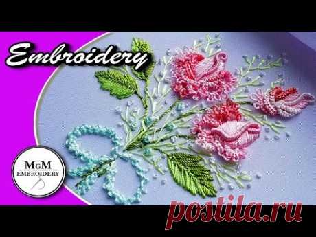 Embroidery: Brazilian Rose 🌸Вышивка: Бразильская Роза