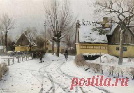Пейзажи датского мастера PEDER MORK MONSTED.