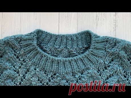 Эластичное закрытие резинки 2х2 иглой. Как получить фабричный край.