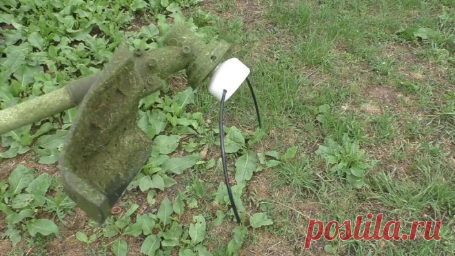 Вечная катушка для триммера из пластиковой заглушки, которую можно сделать в домашних условиях | САМОДЕЛКИ | Яндекс Дзен