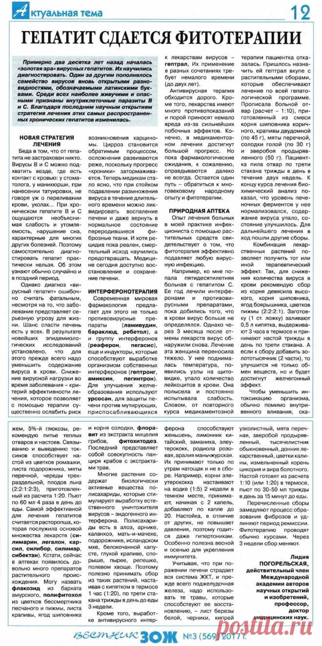 Гепатит сдается фитотерапии