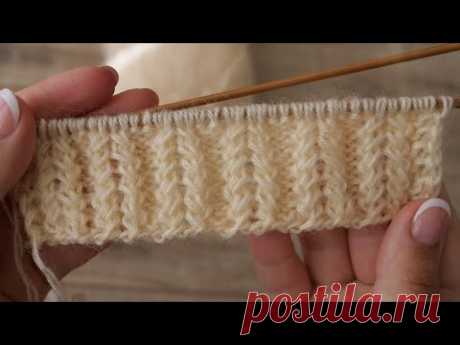Twist резинка спицами – ХИТ 2020 🐰 Twisted rib stitch - knitting pattern