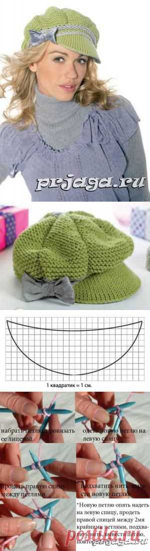 Вязание беретов спицами для женщин