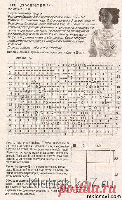 Джемпер с огромными листьями. Мастер - Инна К. | Клубок