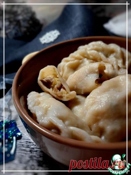 Вареники Пацюка с картофелем, салом и вешенками – кулинарный рецепт