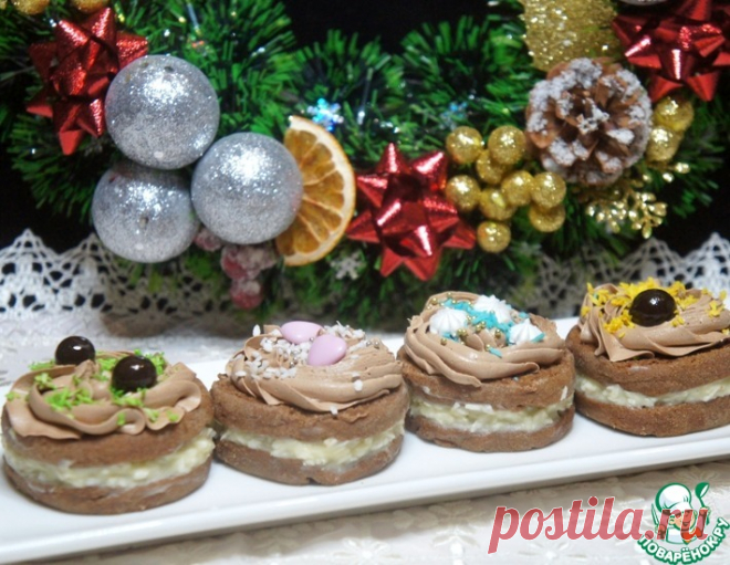 Шоколадное печенье с кокосовым кремом – кулинарный рецепт