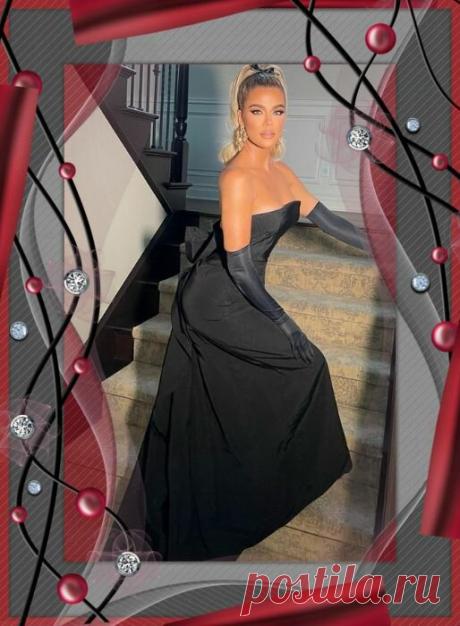 Хлоя Кардашьян в красивом платье Oscar de la Renta | Вокруг интернета | Дзен