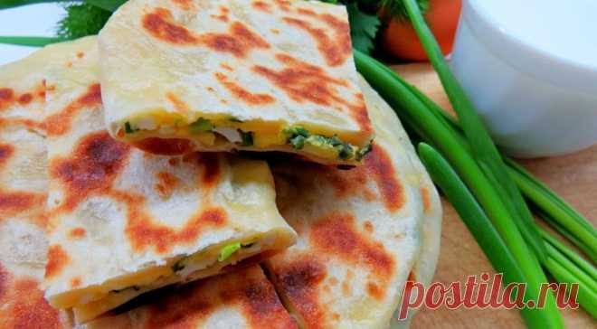 Молдавские плацинды с зеленым луком и яйцом, пошаговый рецепт с фото