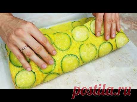НОВЫЙ РЕЦЕПТ ИЗ КАБАЧКОВ! ТАК Вы еще точно НЕ готовили! Быстро, Ярко, Вкусно!