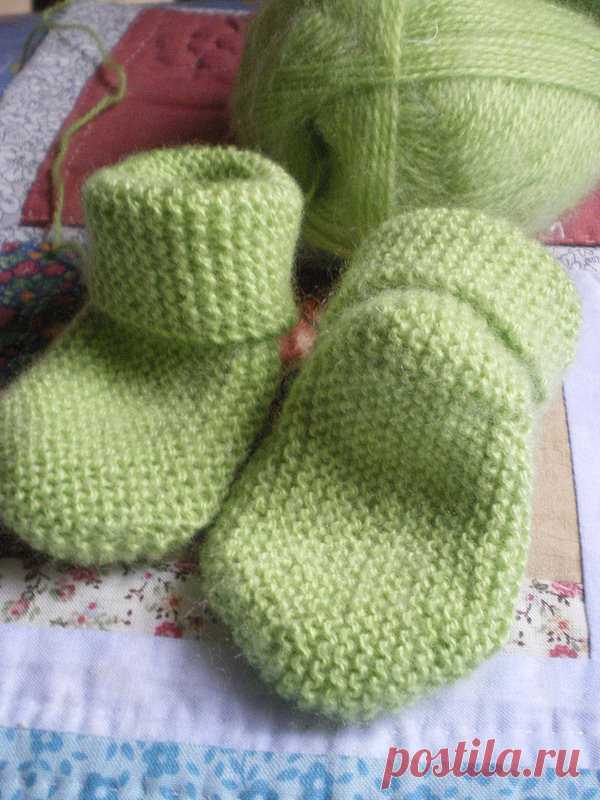 Вязать приданое - продольные носки 2 иглы с подвязками - patchcath