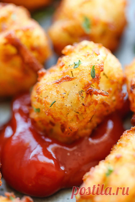 Homemade Tater Tots - Say goodbye to those frozen bags of tater tots. This homemade version is so easy, freezer-friendly and way better than store-bought!