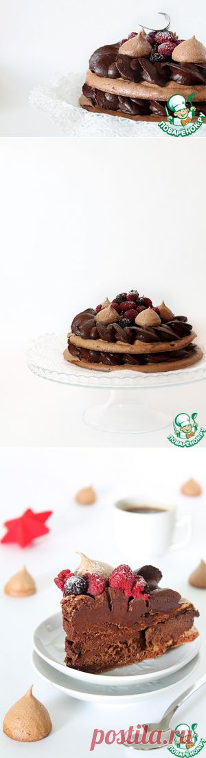 Шоколадный меренговый торт - кулинарный рецепт
