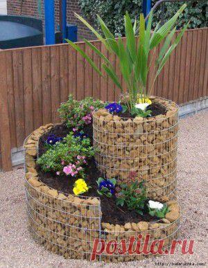 Оригинальные клумбы для дачи. Идея для вдохновения