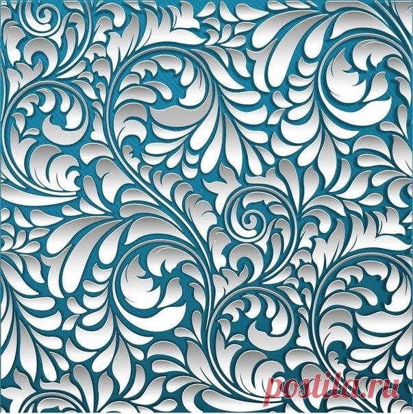 Синие морозные фоны.