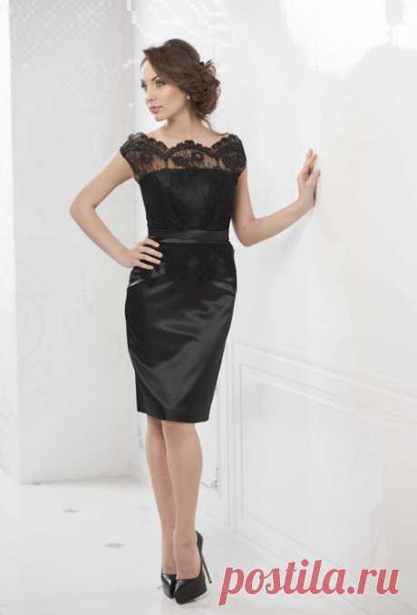 Красивые черные платья 2017-2018: фасоны, модные черные платья новинки фото