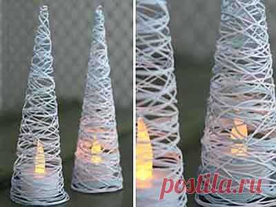 Рождественская елочка из ниток своими руками | Умные советы