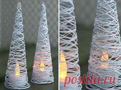 Рождественская елочка из ниток своими руками | Умные советы