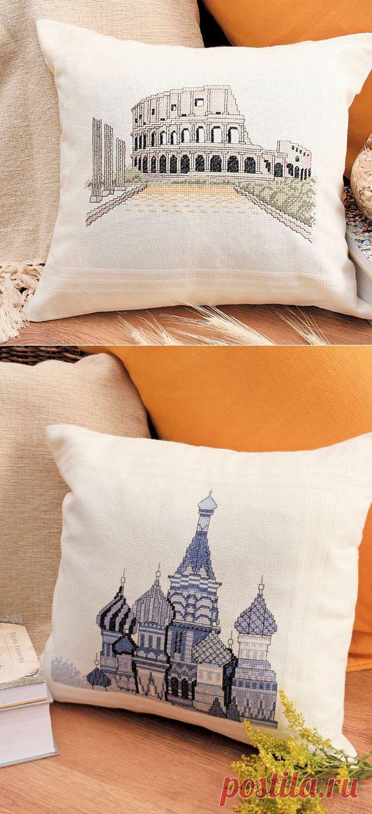 Супер вышивка для подушек !