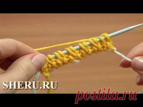 Невидимый метод набора петель с использованием дополнительной нити