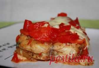 Рыба под овощами в мультиварке