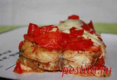 Рыба под овощами в мультиварке