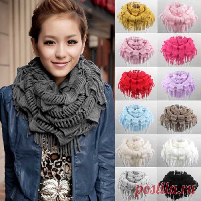 шарфы марка 2016 Picture - More Detailed Picture about Winter Scarf 2016 Hot Fashion New Women Solid Warm Knit Fringe Tassel Neck Wrap Circle Snood Scarf Shawl Autumn Luxury Brand Picture in Scarves from Fantaisie | Aliexpress.com | Alibaba Group