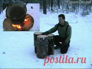 О четырёх кострах по принципу "финской свечи"