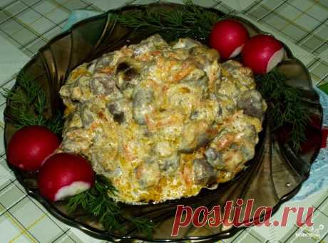 Куриные сердечки в сметанном соусе - пошаговый кулинарный рецепт на Повар.ру