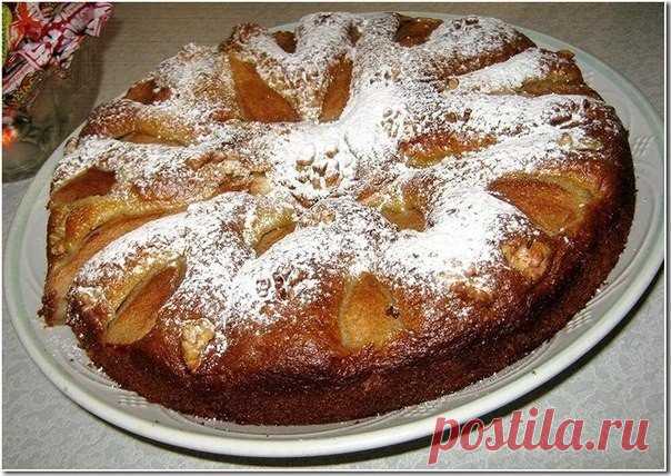 Вкуснейший грушевый пирог к вечернему чаю 