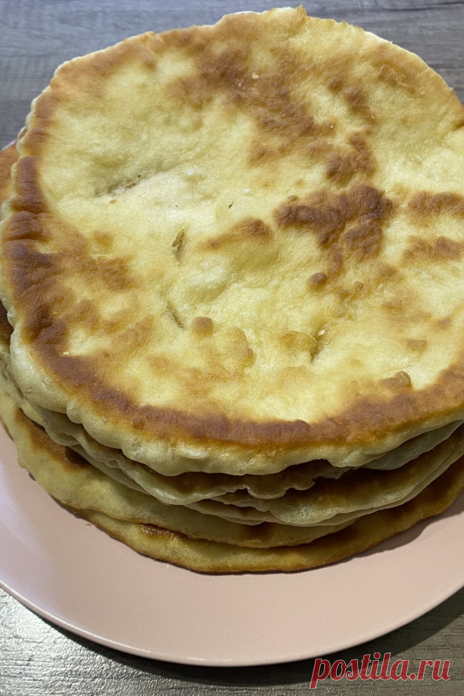 Лепешки на кефире на сковороде