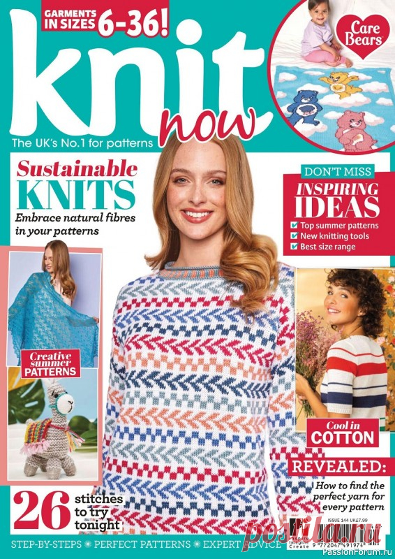 Вязаные модели спицами в журнале «Knit Now №144 2022» | Вязание спицами для начинающих