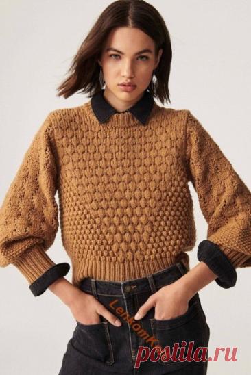 ​Идеальный джемпер с оригинальным сочетанием узоров