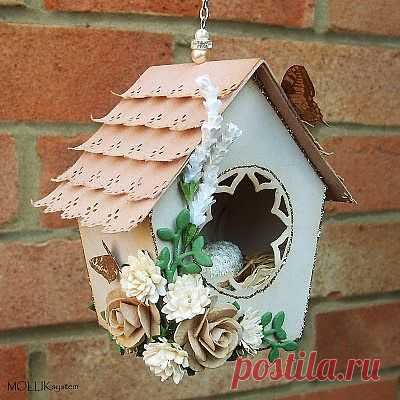 Пасхальное гнёздышко в форме домика