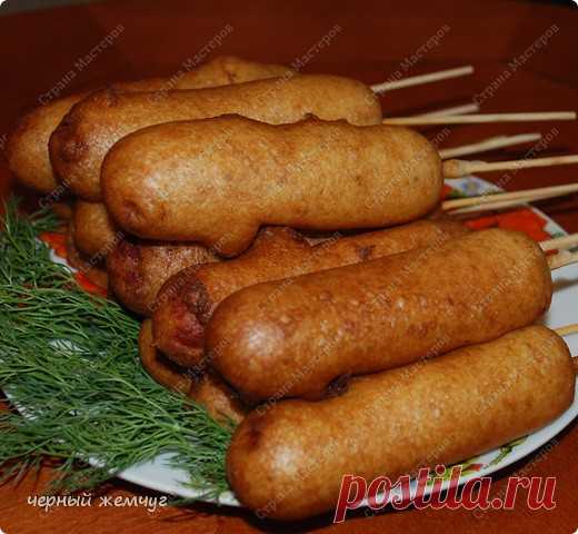 Сосиска в кефирном тесте
