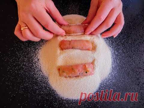 Обваляйте в манке куриные рулетики / Сочная вкуснятина от Другой Кухни