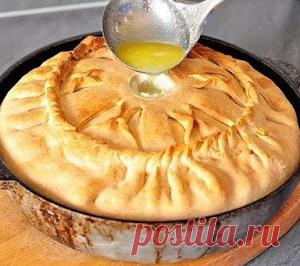 Пирог с картофелем и мясом